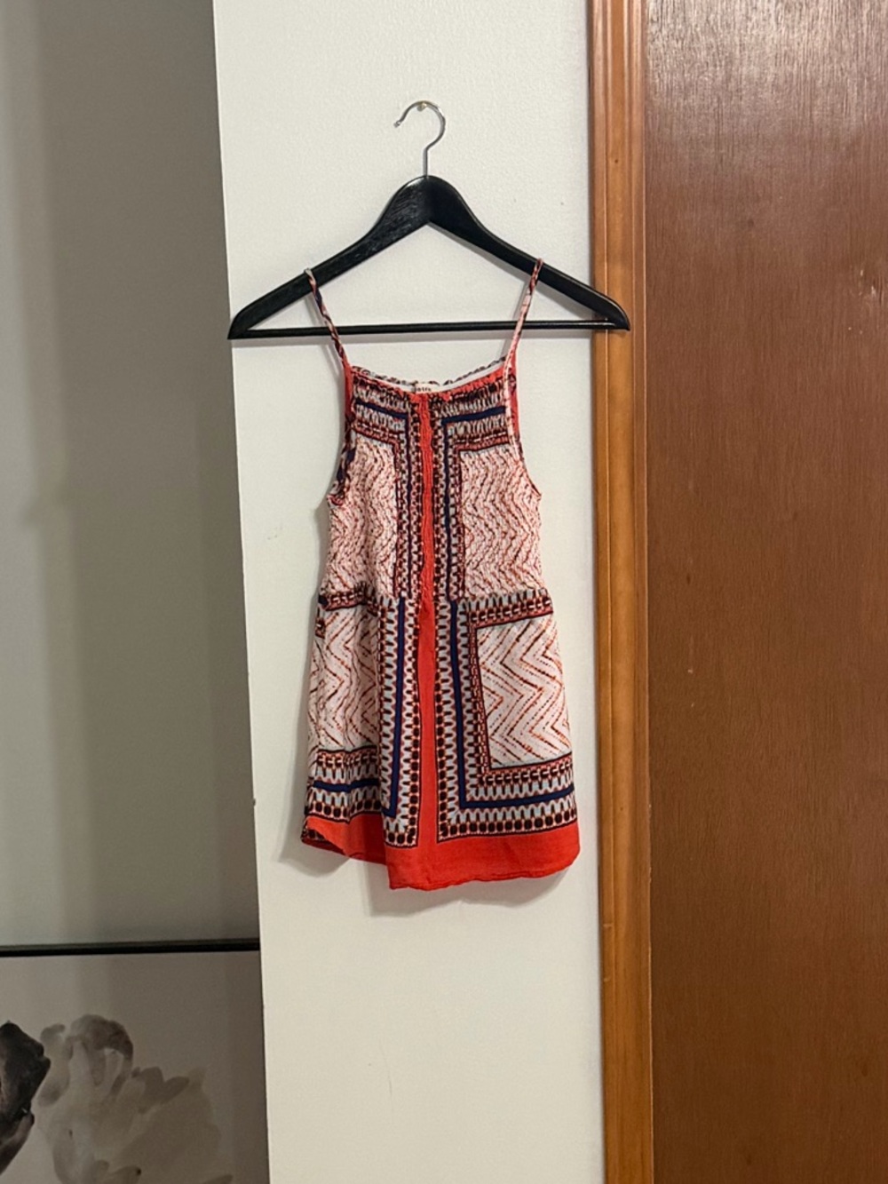 Monteau Coral and Navy Printed Sundress